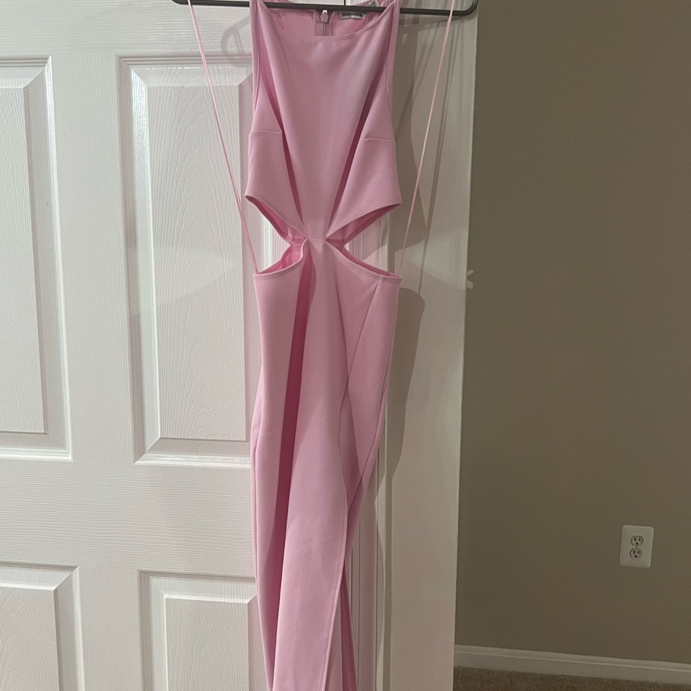 Abercrombie & Fitch Pink Backless Halter Dress